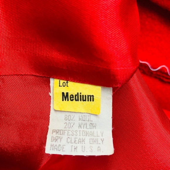 Red Wool Hood Coat - Picture 5 of 5